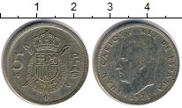 монета - испания 5 песет - подробная информация фото 1