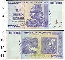 

Банкноты Клуб Нумизмат, Банкнота Зимбабве 5 долларов 2007 Балансирующие камни UNC
