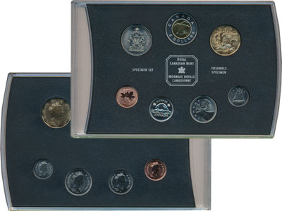 Набор монет Канада Выпуск монет 2002 года Медно-никель 2002 UNC